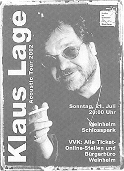 Klaus Lage - lokale Ankndigung