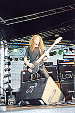 Die Saitenfraktion von Primordial (ausschnittweise)