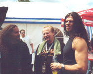 Professionals: Gute Stimmung im Lager von Jag Panzer (trotz Anflug aus Amerika für 15 Minuten Spielzeit!)