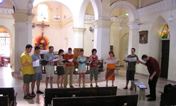 Chorprobe in St. Peter Negombo