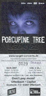 Das Ticket zur Veranstaltung