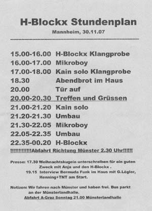 Was stand/steht heute an?