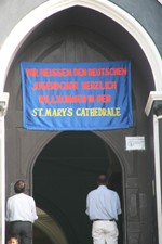 Auftritt in der Kathedrale von Galle