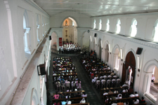 Auftritt in der Kathedrale von Galle