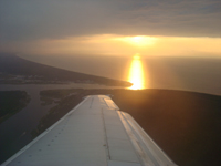 Blick aus dem Flugzeug