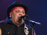 Popa Chubby am Anfang des Konzerts