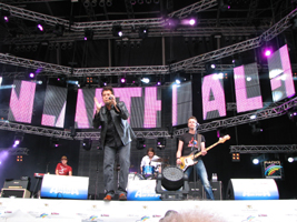 Der Mannheimer und seine Band in der Totalen