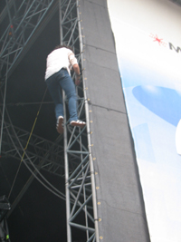 Fassadenkletterer Kelly Hansen