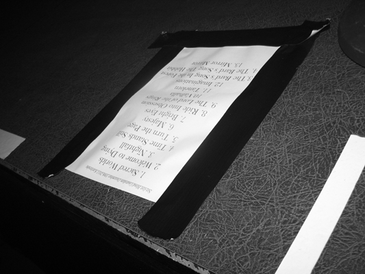 Heute auf'm Programm