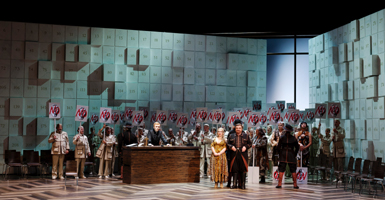 Tuomas Pursio, Magdalena Hinterdobler, Reinhard Dorn, Chor der Oper Leipzig