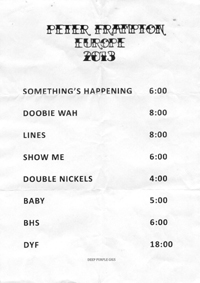 Die Setlist von Peter Frampton