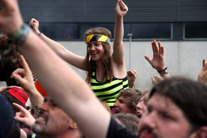 Na, das Oberteil hat aber nicht ganz die richtige Farbkombination ...